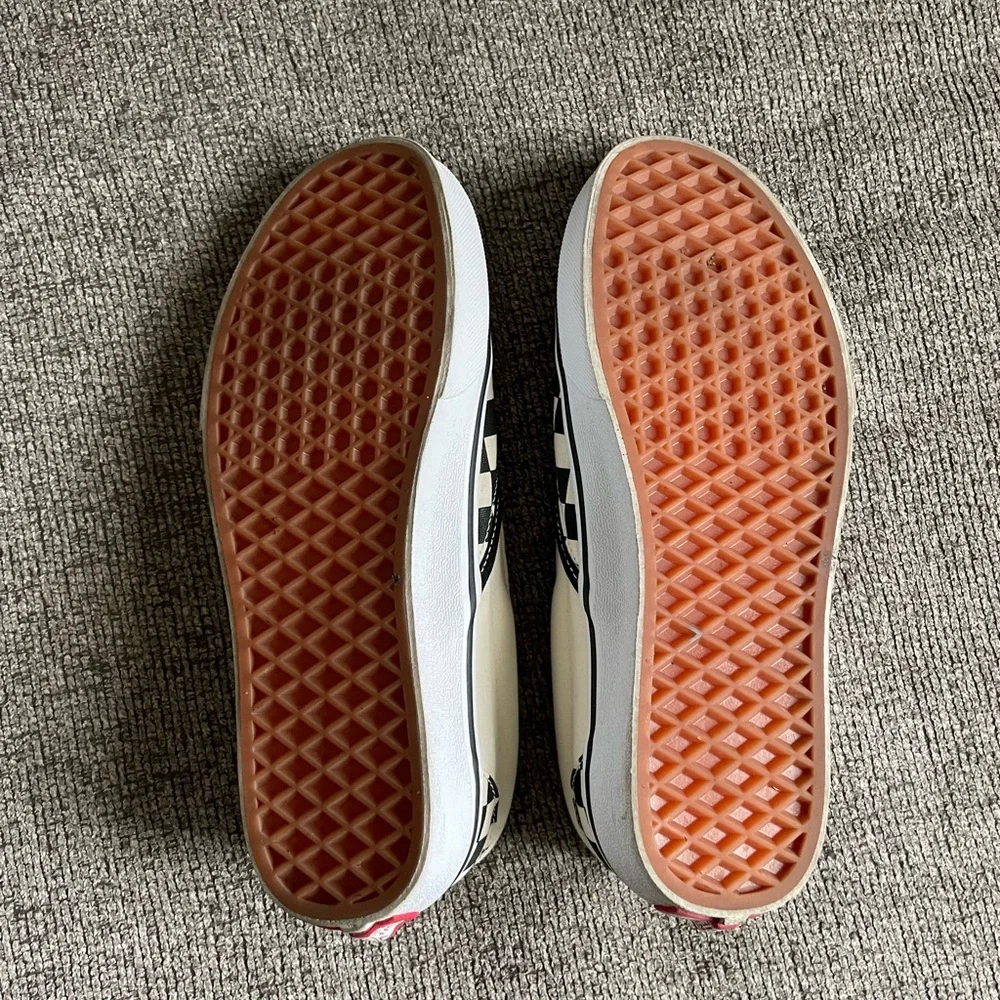 Vans Black and White Checkerboard Slip-Ons - Picture 6 of 7